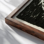 Mandsportraet 1931 Henry Nielsen close up dark wood mockup