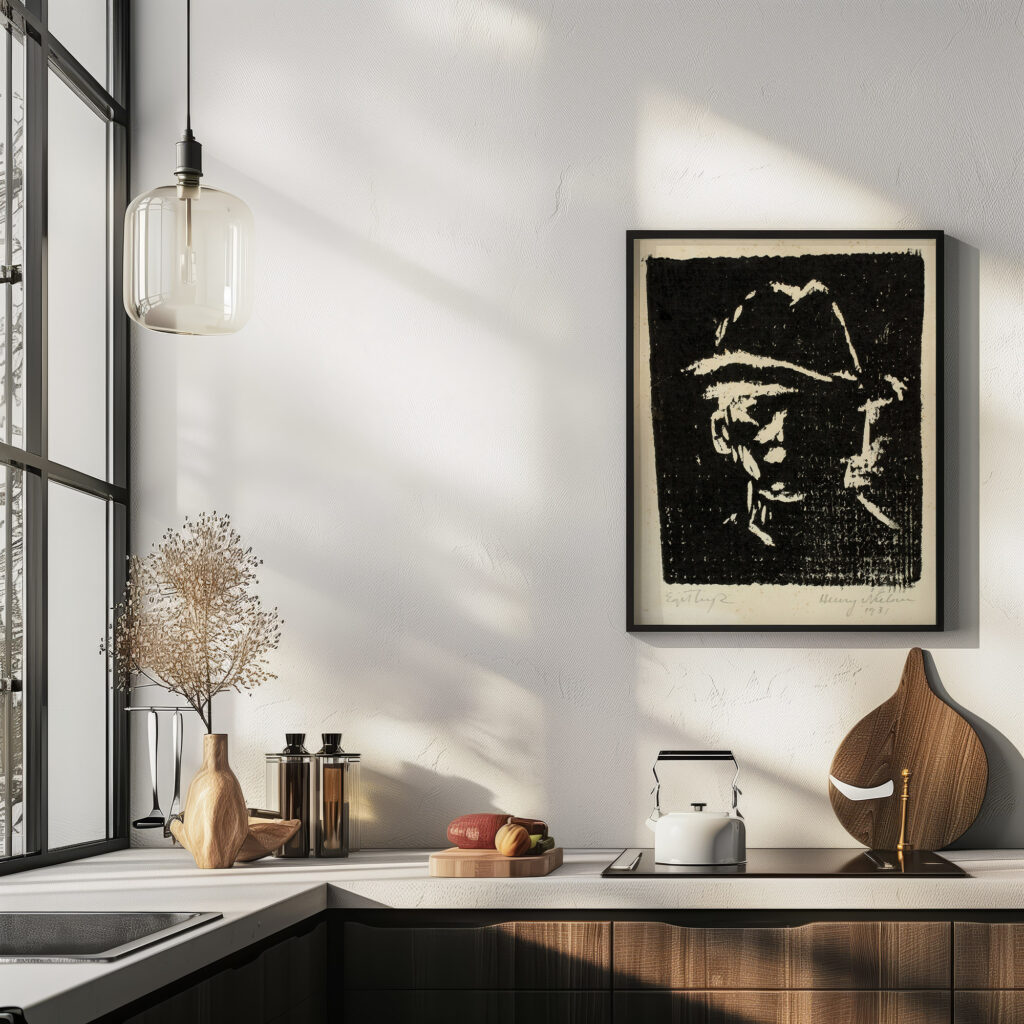 Mandsportraet med hat 1931 Henry Nielsen 6 mockup