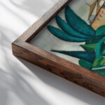 Manhufe Landscape c.1912 1913 Amadeo de Souza Cardoso close up dark wood mockup