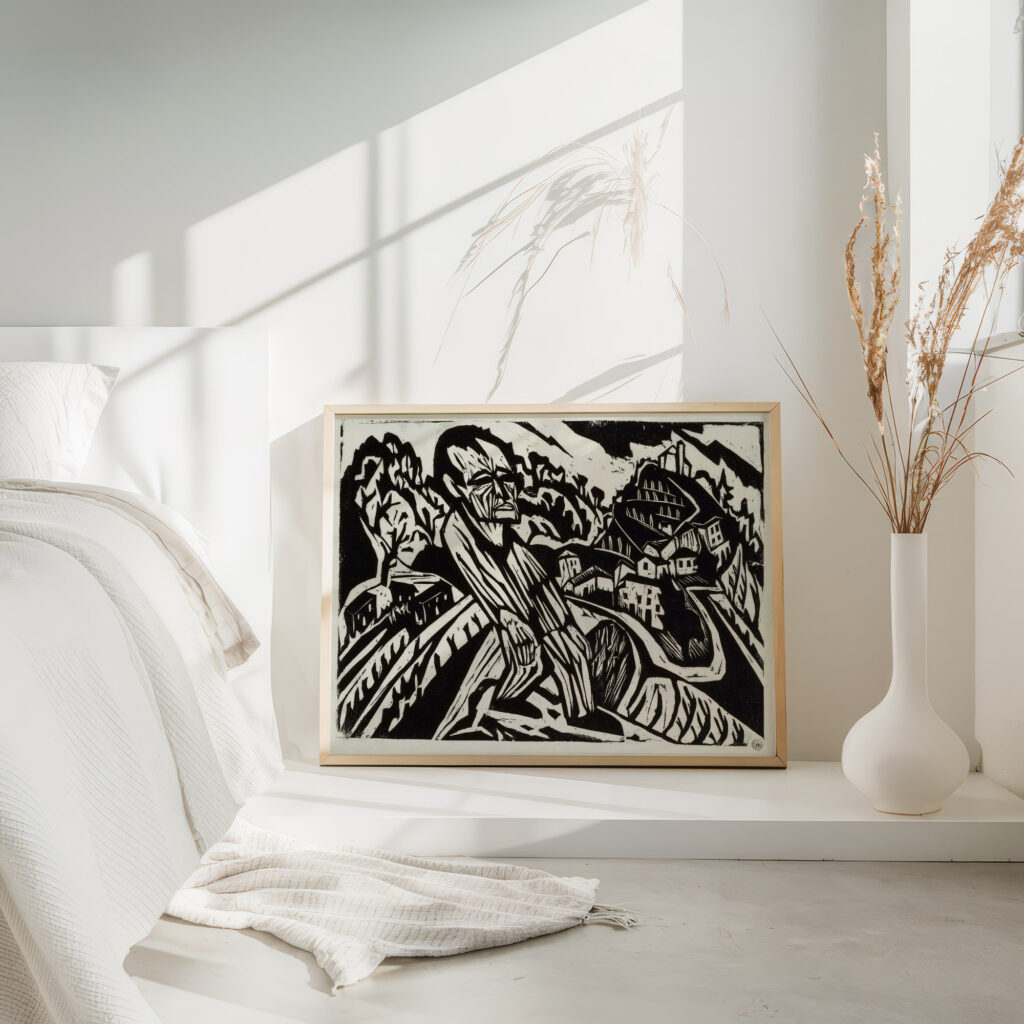 Mann in Landschaft Der Maler Hermann Scherer 4 mockup