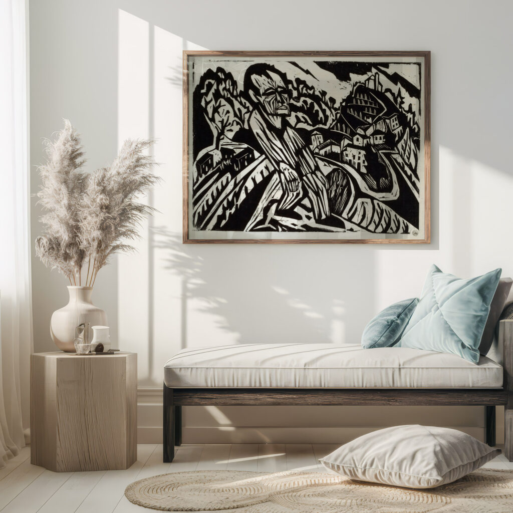 Mann in Landschaft Der Maler Hermann Scherer 5 mockup