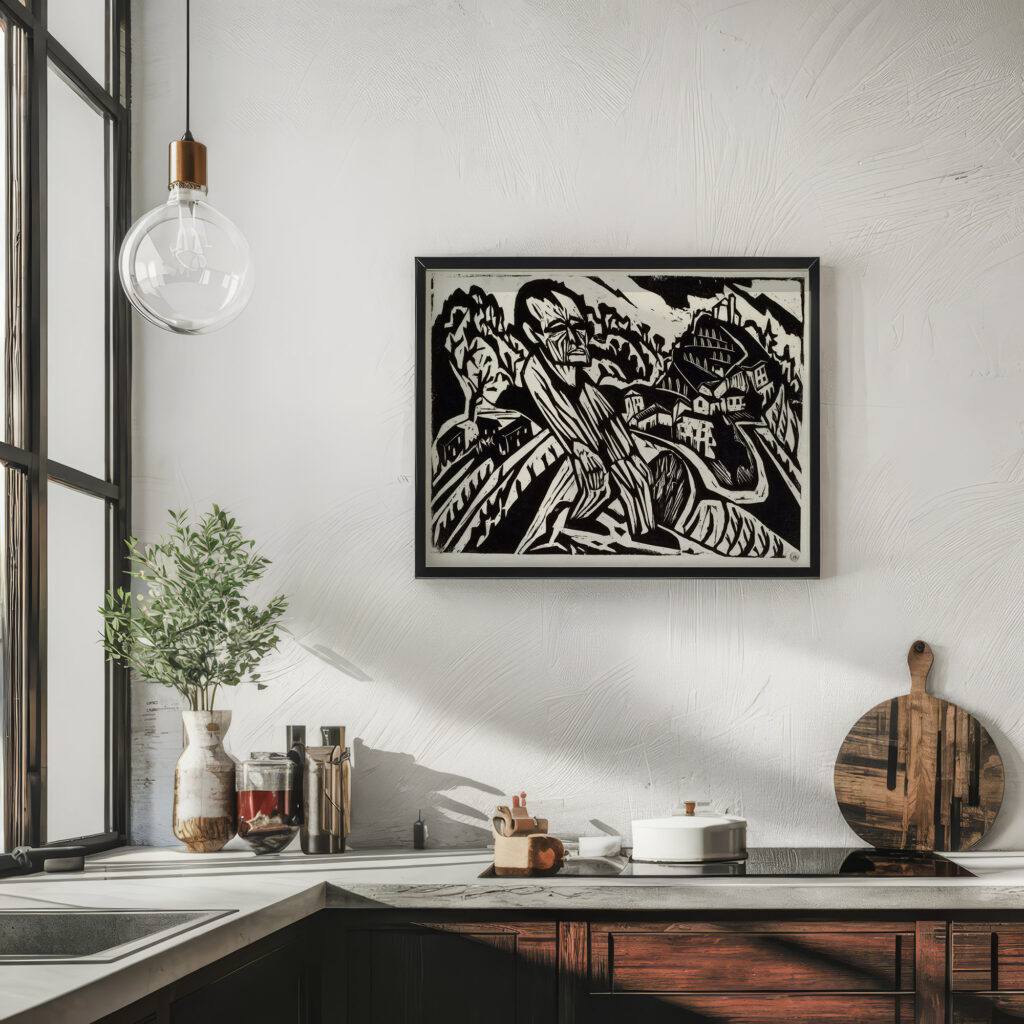 Mann in Landschaft Der Maler Hermann Scherer 6 mockup
