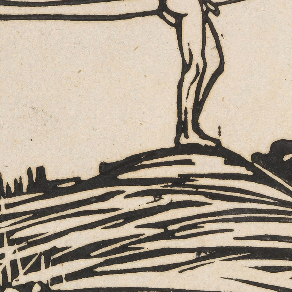 Mannliche Figur auf einem Berg Die Sehnsucht 1905 Ernst Ludwig Kirchner 8 mockup