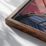 Maquettes de Theatre 10 1930 Alexandra Exter close up dark wood mockup