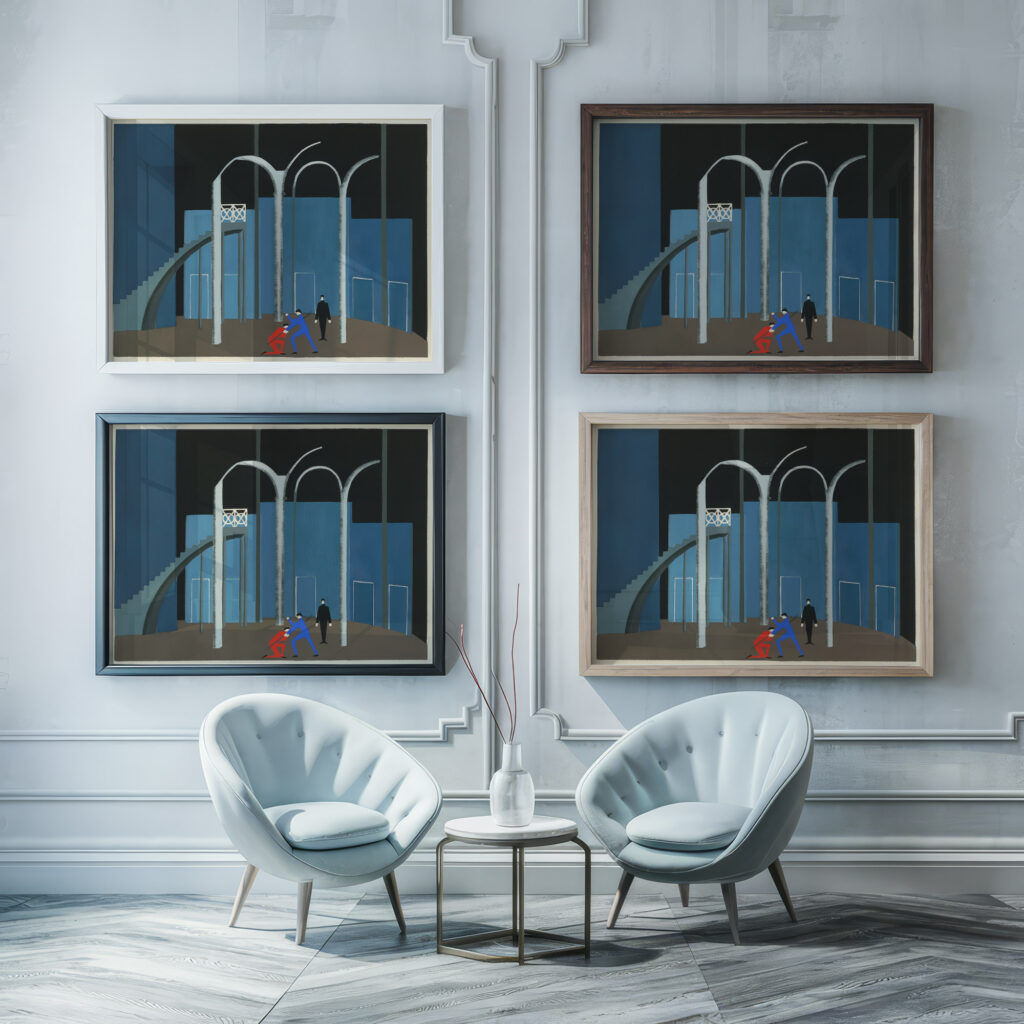 Maquettes de Theatre 12 1930 Alexandra Exter framed posters mockup