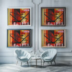 Maquettes de Theatre 13 1930 Alexandra Exter framed posters mockup