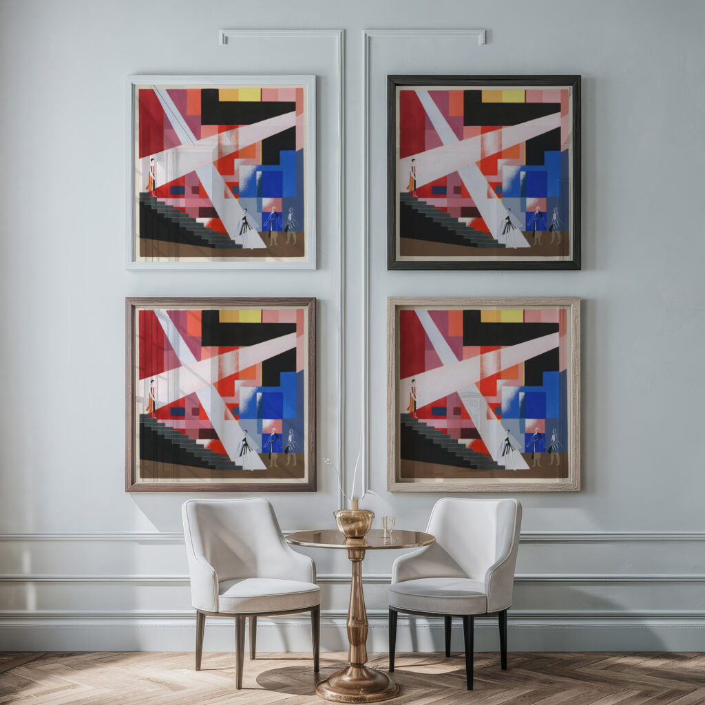 Maquettes de Theatre 15 1930 Alexandra Exter framed posters mockup