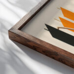 Maquettes de Theatre 2 1930 Alexandra Exter close up dark wood mockup