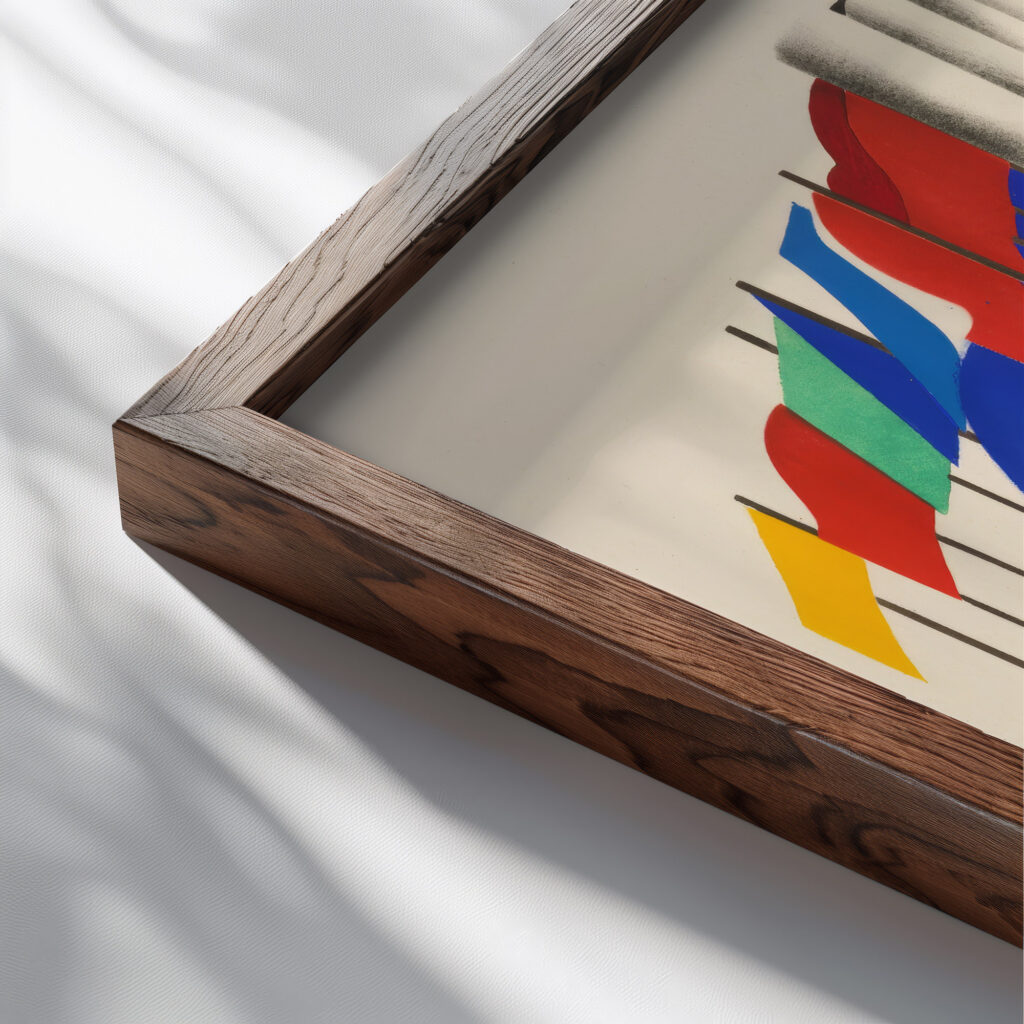 Maquettes de Theatre 5 1930 Alexandra Exter close up dark wood mockup