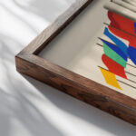 Maquettes de Theatre 5 1930 Alexandra Exter close up dark wood mockup