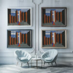 Maquettes de Theatre 6 1930 Alexandra Exter framed posters mockup