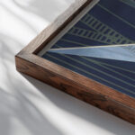 Maquettes de Theatre 8 1930 Alexandra Exter close up dark wood mockup