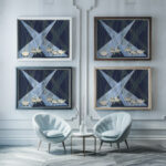 Maquettes de Theatre 8 1930 Alexandra Exter framed posters mockup