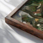 Marie Ressort ca 1912 1913 Roger de La Fresnaye close up dark wood mockup