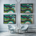 Marina 1911–12 Unknown framed posters mockup