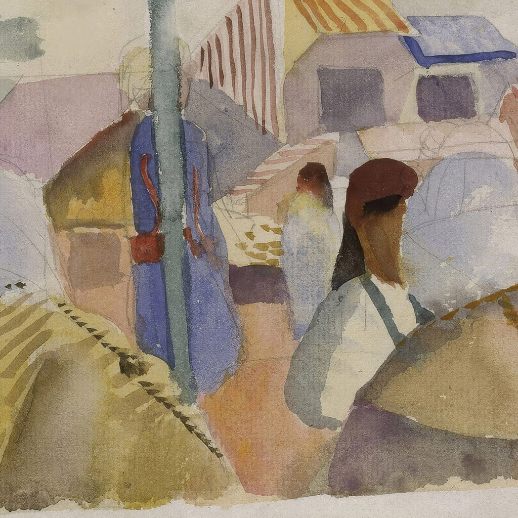 Market in Tunis II 1914 August Macke 8 mockup
