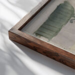 Market in Tunis II 1914 August Macke close up dark wood mockup