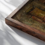 Martwa natura z dzbanem i owocami 1915 Tadeusz Makowski close up dark wood mockup