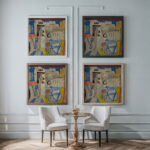 Martwa natura z lyzka 1937 Sasza Blonder framed posters mockup