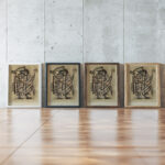 Maske mit Sense 1927 Paul Klee framed posters mockup