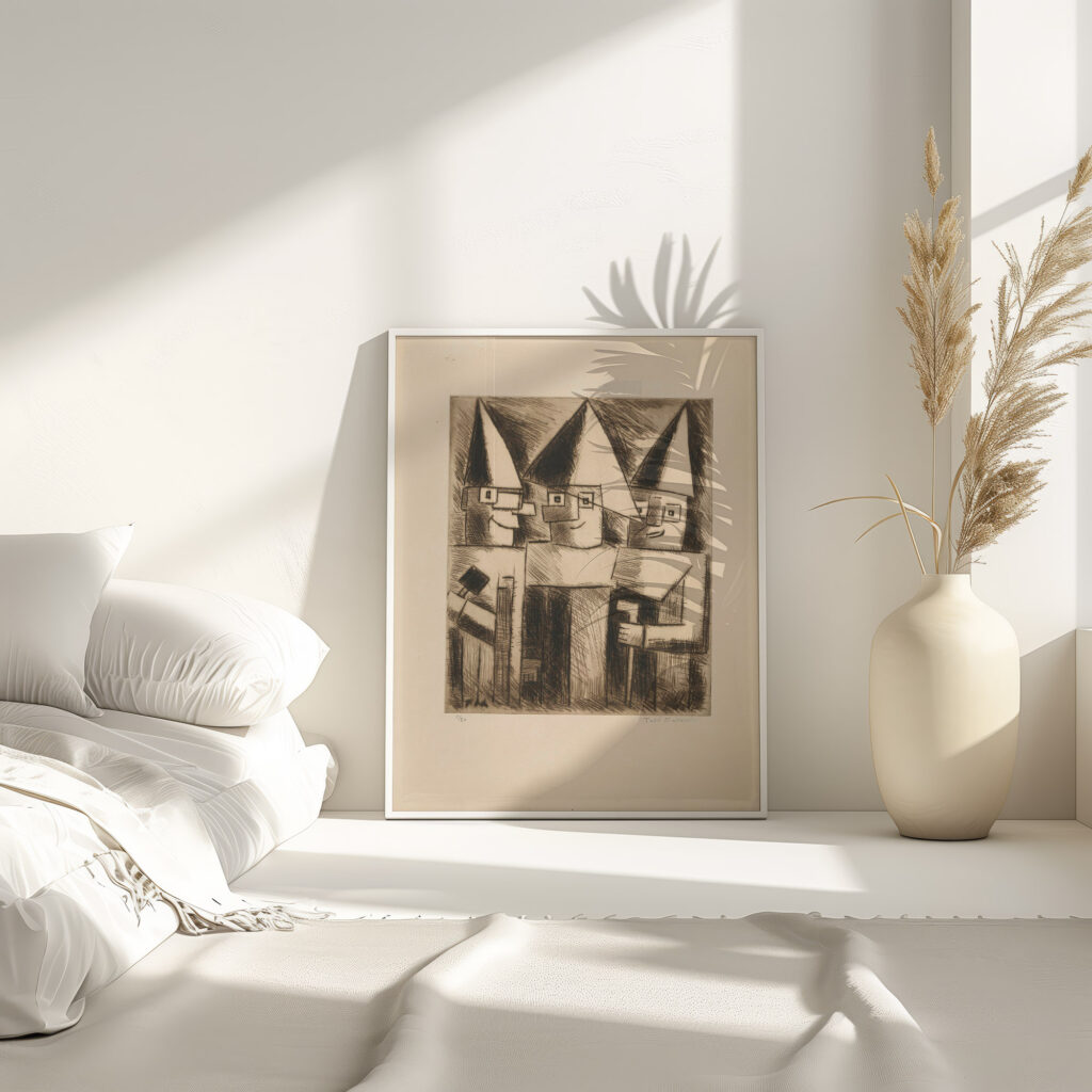 Masks 1930 1931 Tadeusz Makowski 4 mockup