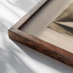 Masks 1930 1931 Tadeusz Makowski close up dark wood mockup
