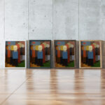 Mass 1931 Franz Wilhelm Seiwert framed posters mockup
