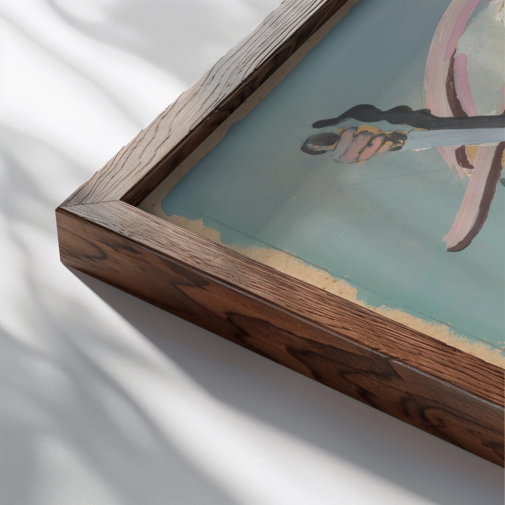 Massacre of the Innocents 1936 Cyprian Majernik close up dark wood mockup