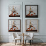 Masts 1919 Charles Demuth framed posters mockup