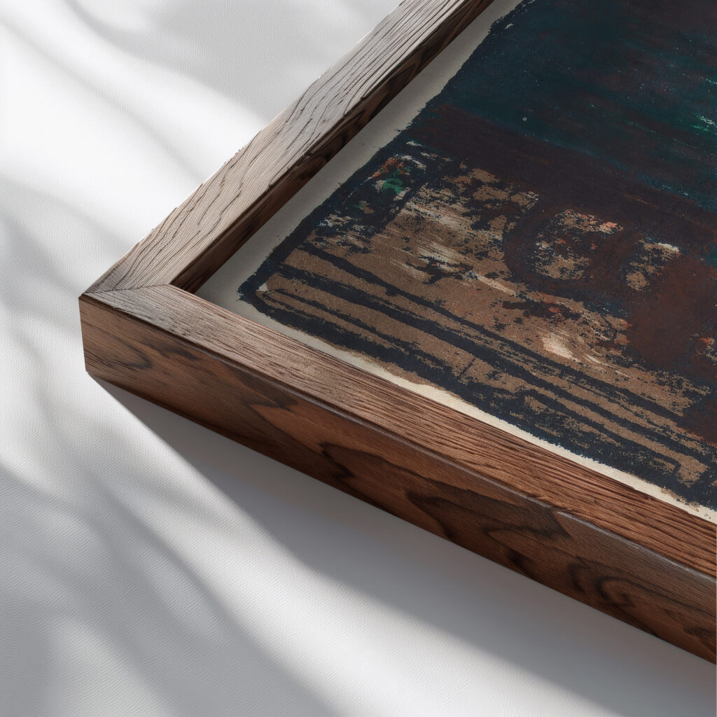 Maternite 1895 – 1896 1895 1896 Edouard Vuillard close up dark wood mockup