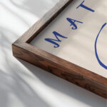 Matisse BaigneuseDansLesRoseaux.png mockup0 v3 close up dark wood mockup