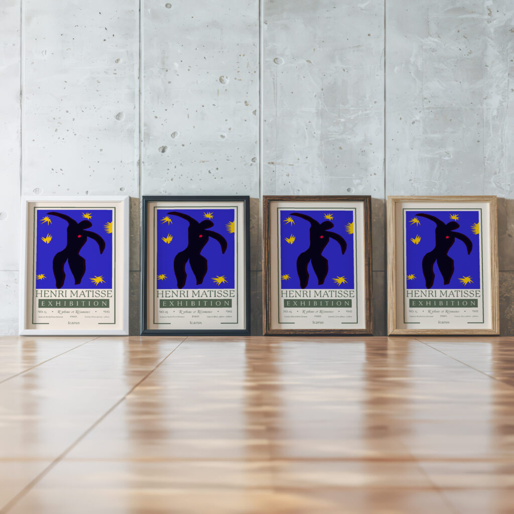 Matisse Icarus 1943.png mockup0 framed posters mockup