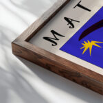 Matisse Icarus 1943.png mockup0 v3 close up dark wood mockup