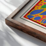 Matisse IvyInflower 1953.png mockup0 close up dark wood mockup