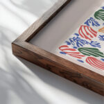 Matisse LaPerrucheetLaSirene 1953 3x4 close up dark wood mockup