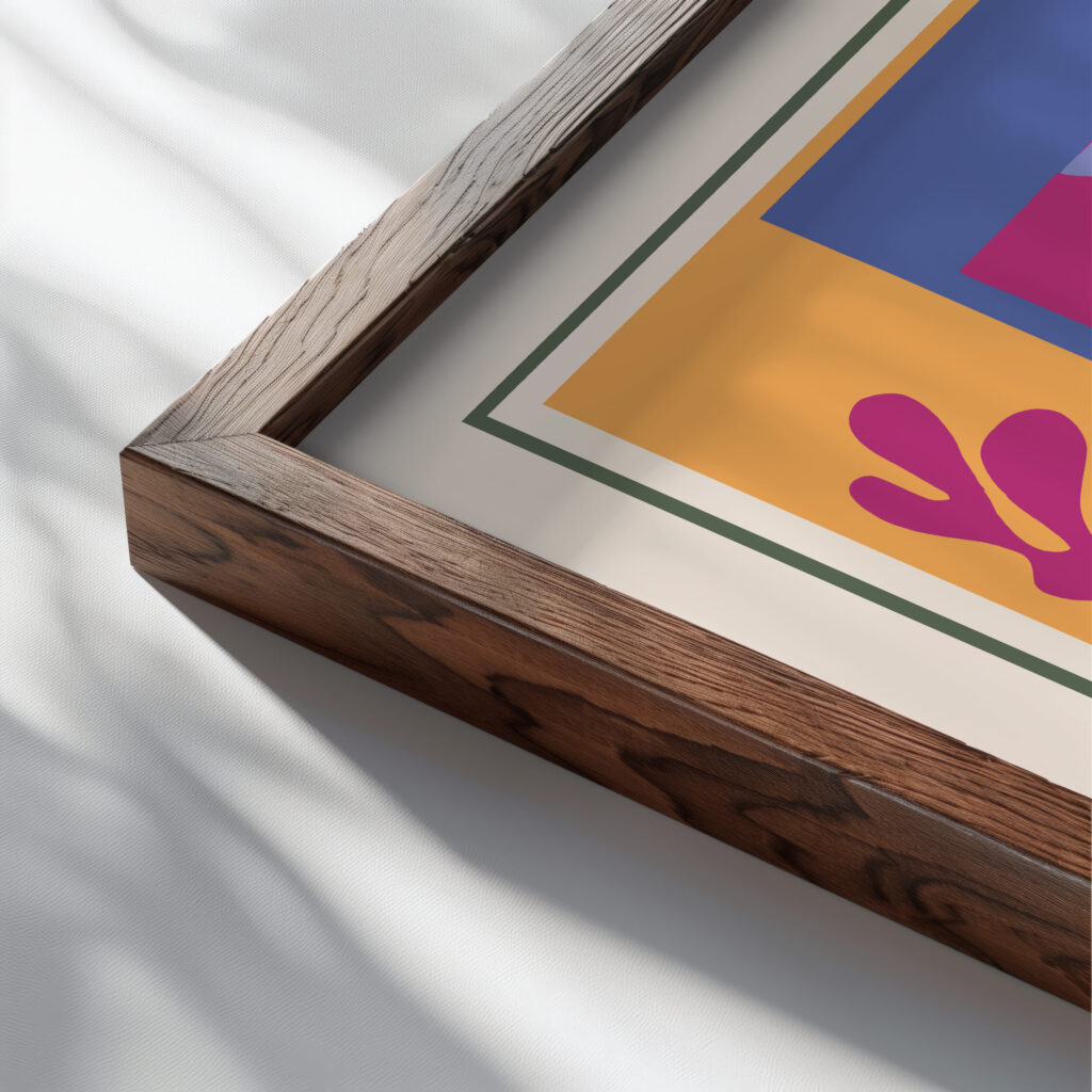 Matisse Lesquimau 1947.png mockup0 close up dark wood mockup