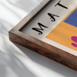 Matisse Lesquimau 1947.png mockup0 v3 close up dark wood mockup