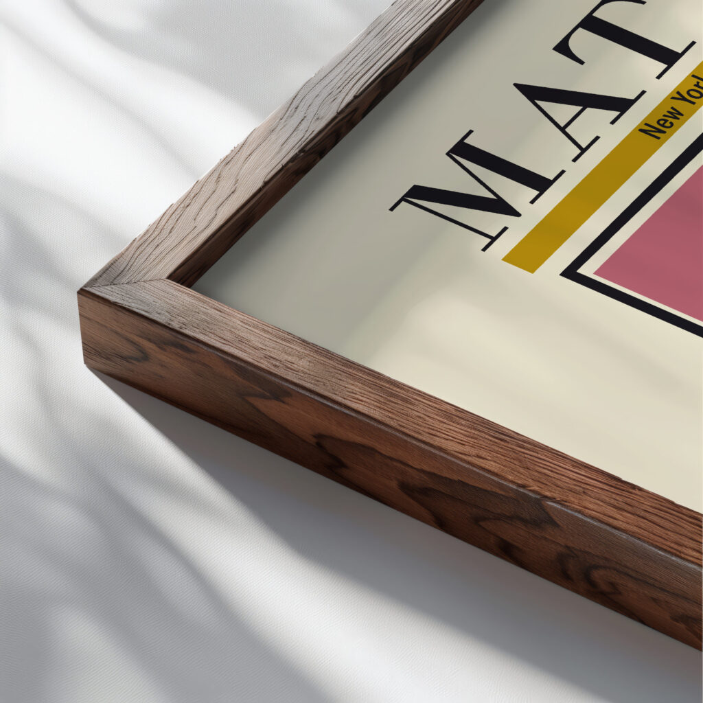 Matisse Papercut 1947 3x4 close up dark wood mockup