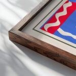 Matisse TheCircus 1947.png mockup0 close up dark wood mockup