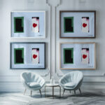 Matisse TheHeart 1943 3x4 framed posters mockup