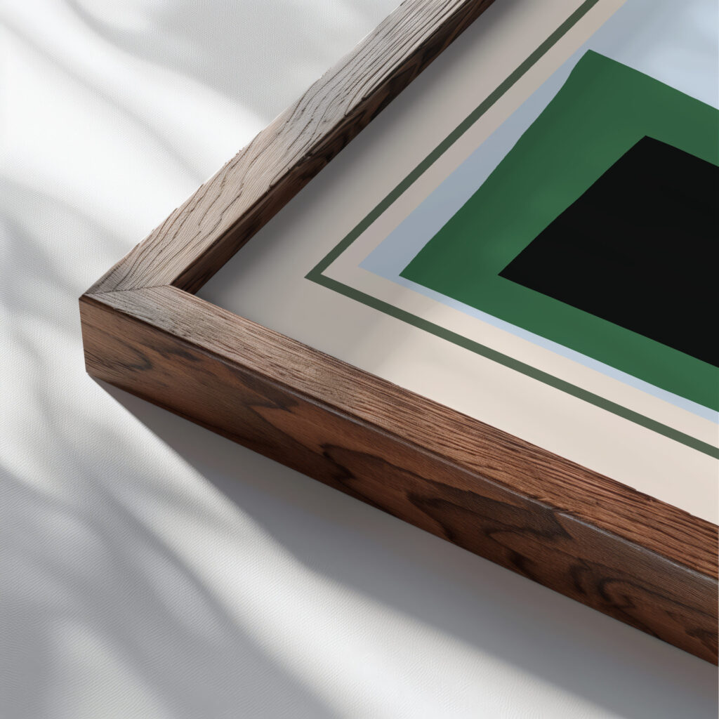 Matisse TheHeart 1943.png mockup0 close up dark wood mockup