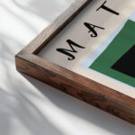 Matisse TheHeart 1943.png mockup0 v3 close up dark wood mockup