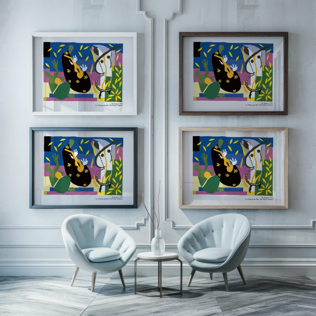 Matisse TheKingSadness 1952 3x4 framed posters mockup
