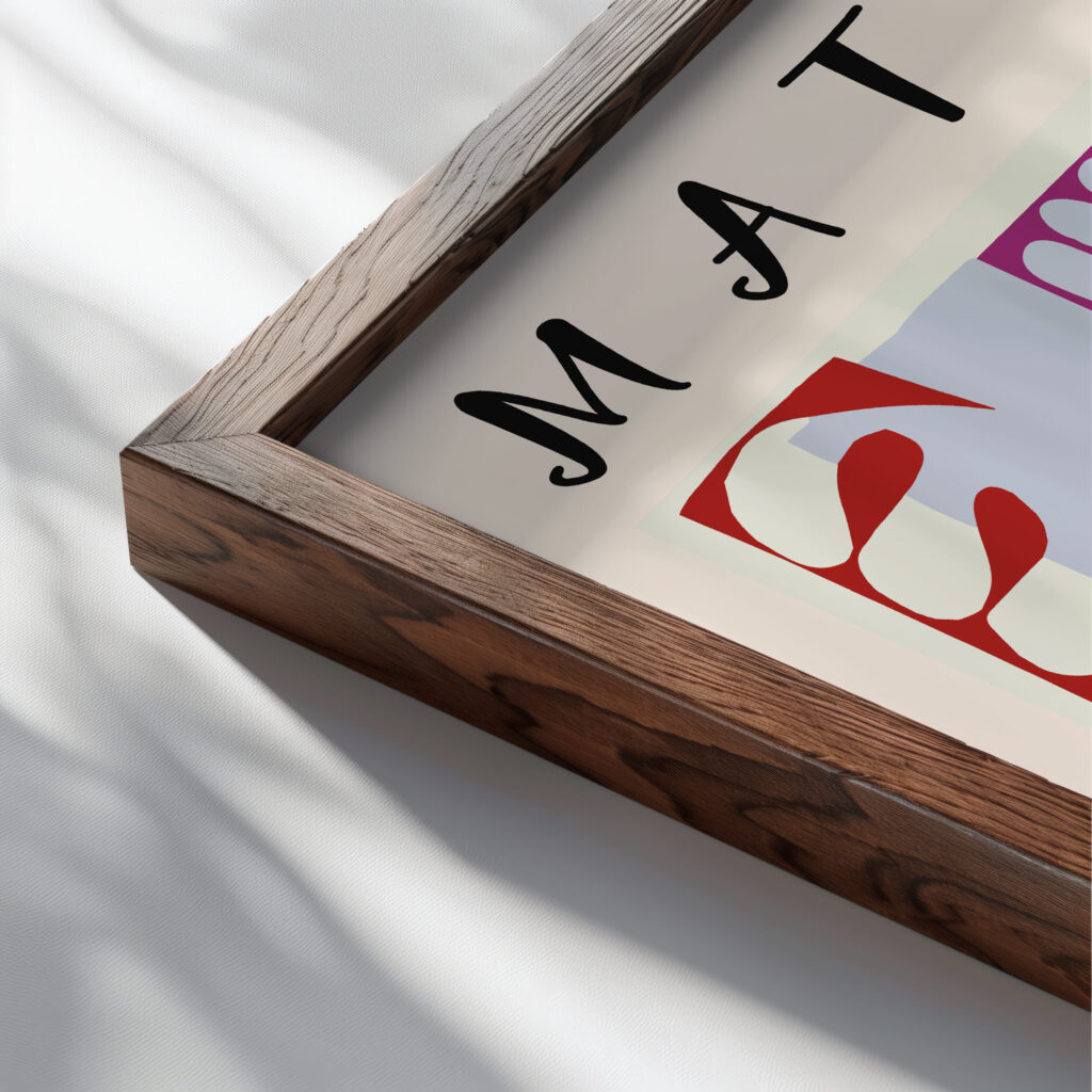 Matisse TheLagoon 1947.png mockup0 v3 close up dark wood mockup