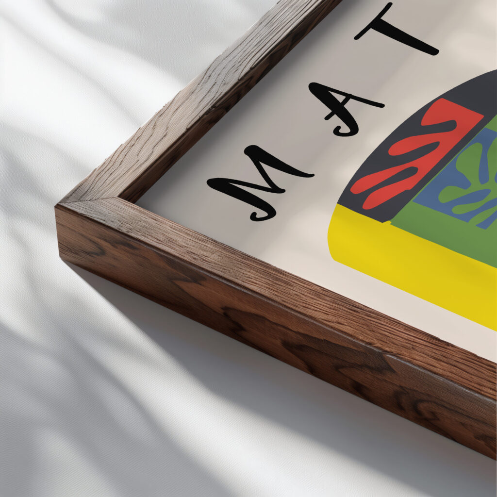 Matisse absideofrosarychapel.png mockup0 v3 close up dark wood mockup