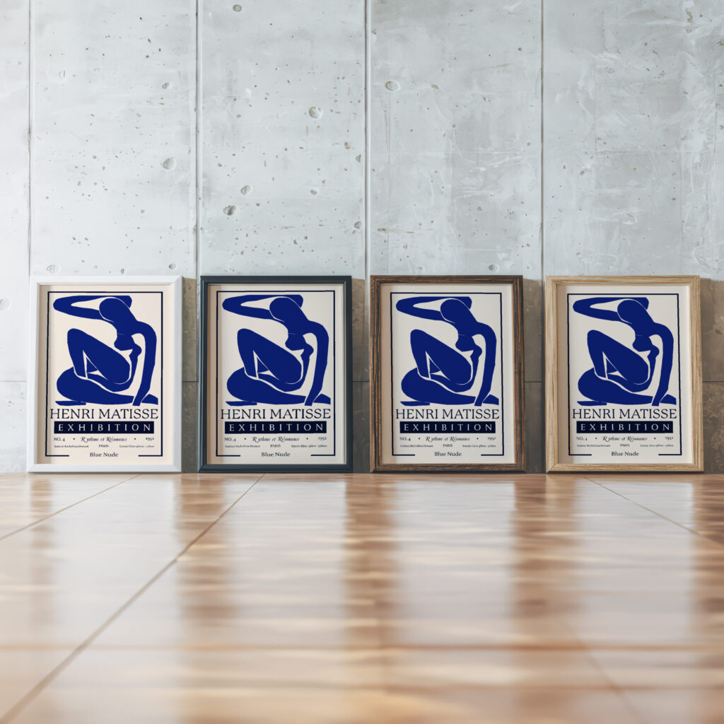 Matisse bluenude.png mockup0 framed posters mockup