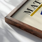 Matisse bluenudeIII 1952 3x4 close up dark wood mockup