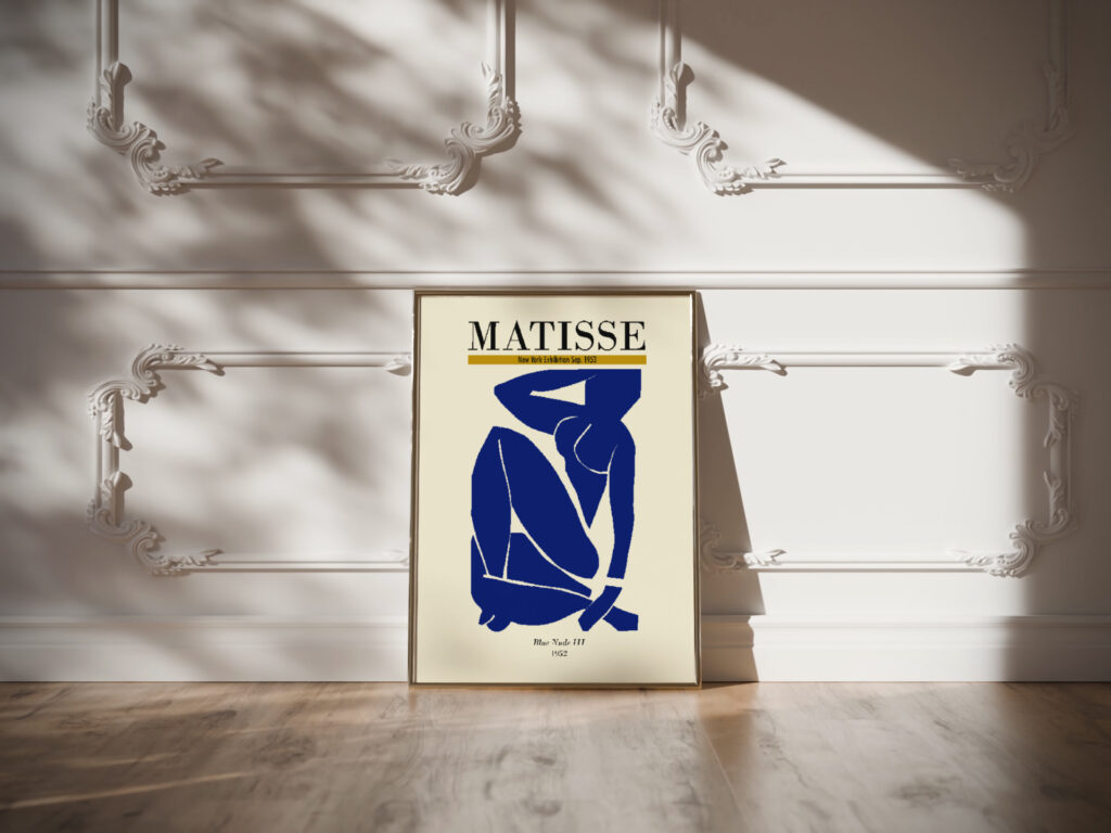 Matisse bluenudeIII 1952 3x4 video mockup