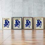 Matisse bluenudeIV 1952 3x4 framed posters mockup