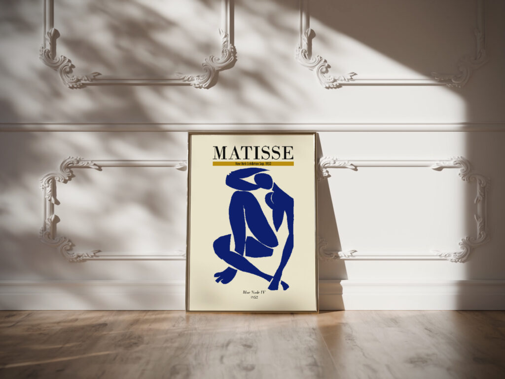 Matisse bluenudeIV 1952 3x4 video mockup
